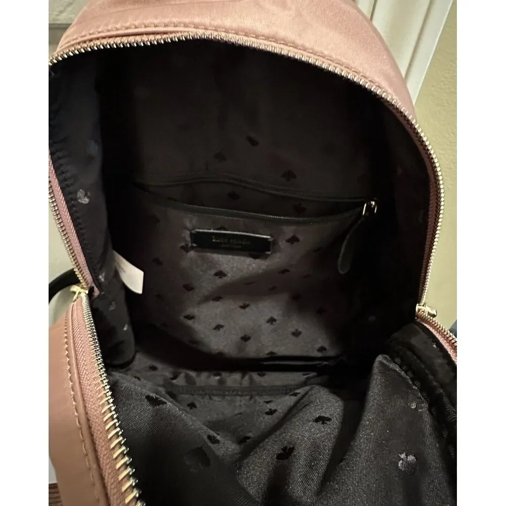 Kate Spade Medium Backpack Dusty Pink‎ with Black Strap NWOT